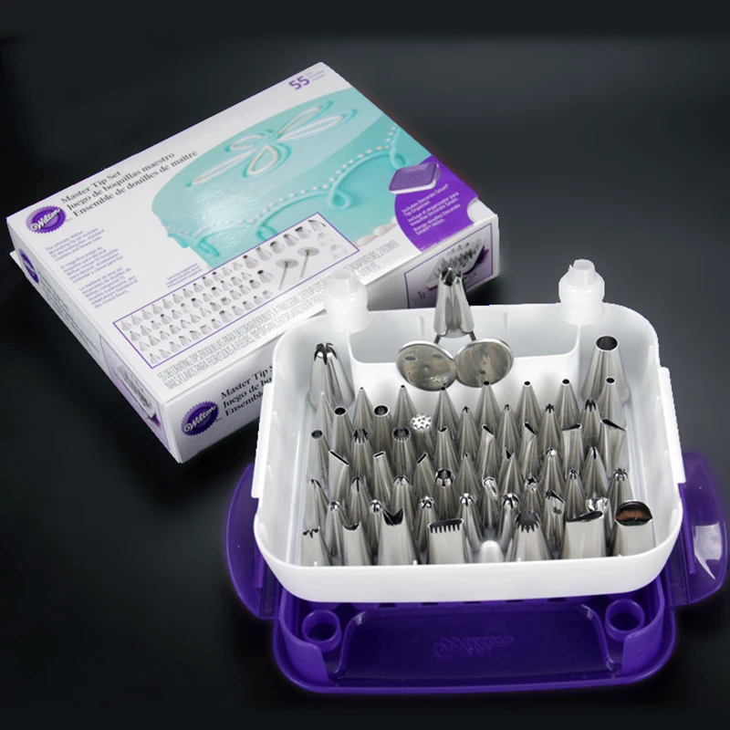 

60pcs/Set High-End Special for Baking Flower Mouth Stainless Steel Nozzle piping bag set Reusable Cakes Molds Cake Tools Set