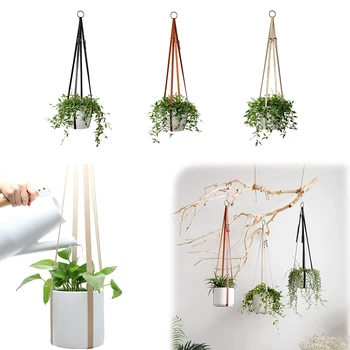 

New Plants Hanger Rope Garden Flower Pot Holder Hanging Rope Basket Decoration Pot Hanger For Wall Decoration Countyard Garden