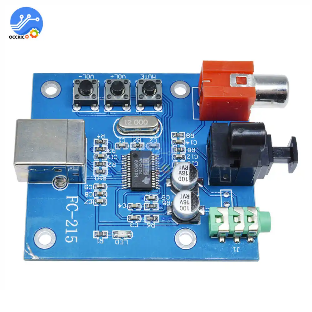 PCM2704 USB DAC оптический коаксиальный аналоговый выход для Raspberry Pi Raspbian RaspBMC Windows 7 без