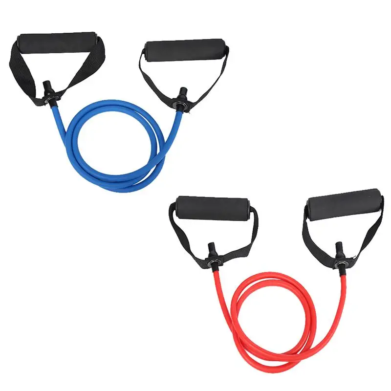 1pc Blue 1pc Red Уличная Йога эластичные фитнес-кольца для подтягиваний веревка Эспандеры для упражнений ленты для тренировок с ручкой - Цвет: 1pc Blue 1pc Red