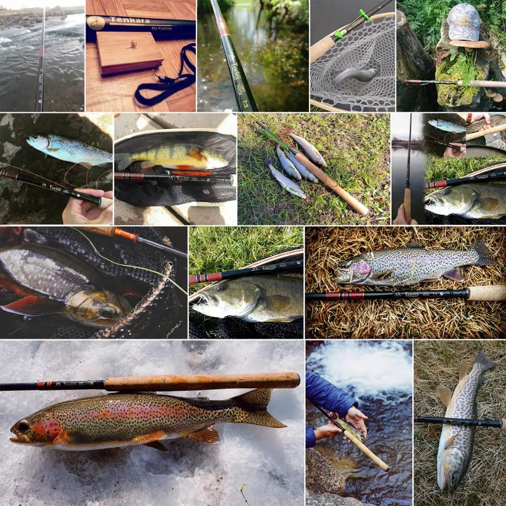 Maximumcatch 9-13FT 7:3 Telescoping Tenkara Fishing Fast Action 9 Segments Fly Rod_voghion.com