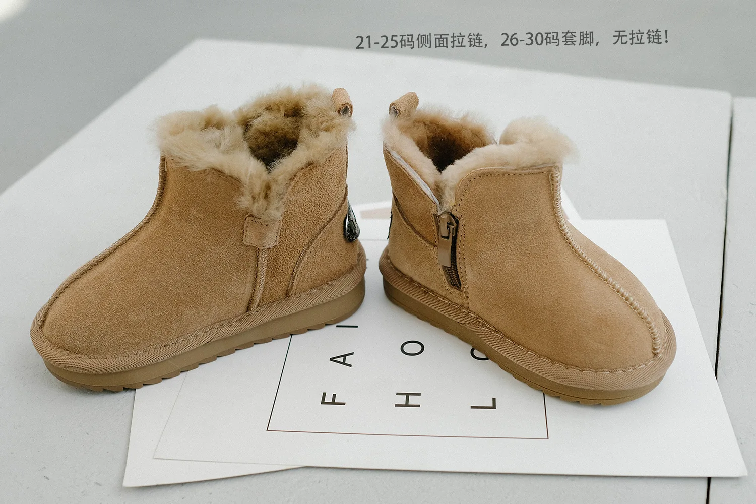 Новые зимние детские ботинки для девочек, натуральная кожа, шерсть, мех, теплые хлопковые ботинки, Нескользящие ботинки для мальчиков