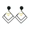 X&P New Fashion Round Dangle Drop Korean Earrings For Women Geometric Round Heart Gold Earring Wedding 2022 kolczyki Jewelry ► Photo 3/6