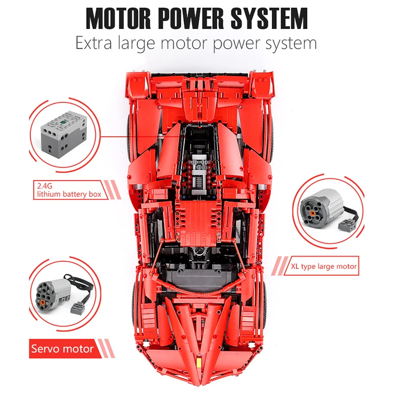 Пресс форма для King 13085 красный Technic RC автомобиля совместимый с Iphone Moc 5902