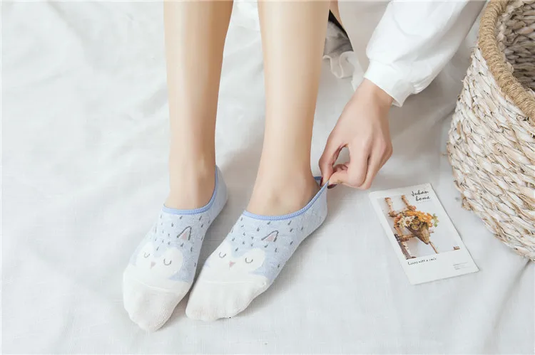 Цветные невидимые короткие женские летние удобные хлопковые носки-башмачки с фруктами для девочек низкие женские носки по щиколотку, 1 пара = 2 шт., XG37