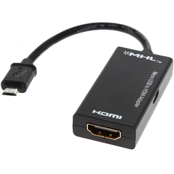 

USB to HDMI MHL Micro USB Male to HDMI Female HD Audio Video Cable Cable Connection Adapter Connector for Samsung HTC XiaoMi