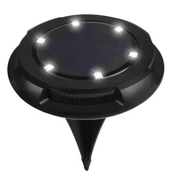 

Outdoor waterproof LED ground light Solar Underground Light Round Garden Decoration Lawn Light monocrystalline silicon panel