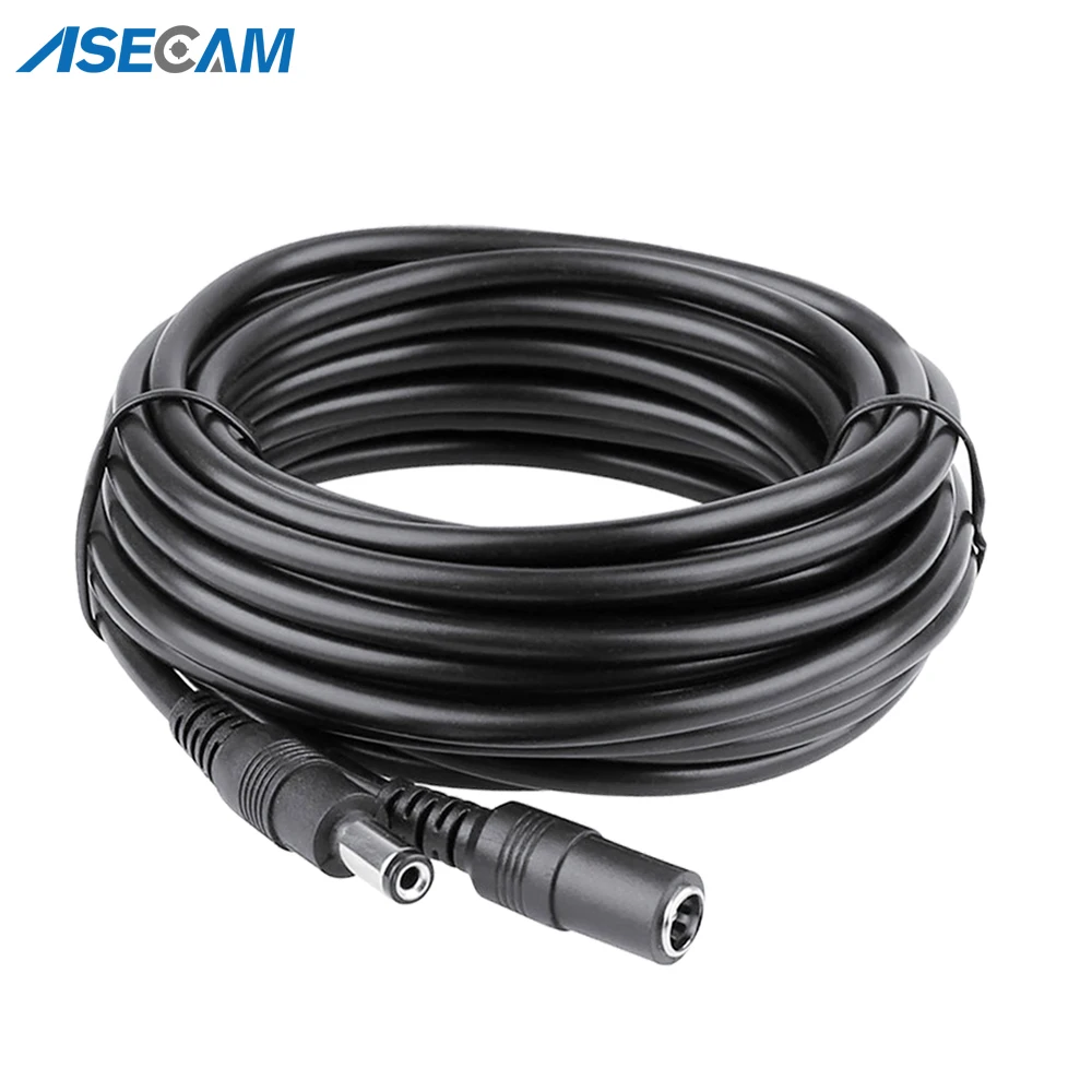 Cable de extensión de CC de 12V, Cable de alimentación hembra y macho para cámara IP de 3m, 5m y 10m, adaptador de corriente para videovigilancia