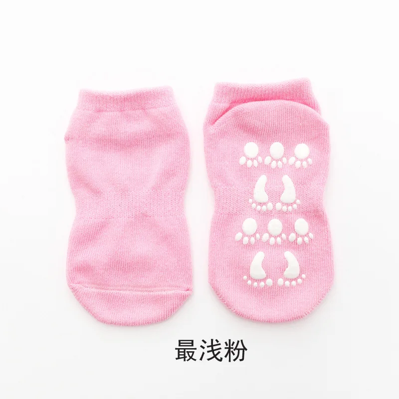 T190pink2 Тонкие и дышащие нескользящие носки-тапочки на осень/зиму/весну/Лето Носки для мальчика и полотенце для девочки домашние носки хлопковые яркие цвета - Цвет: T190pink2