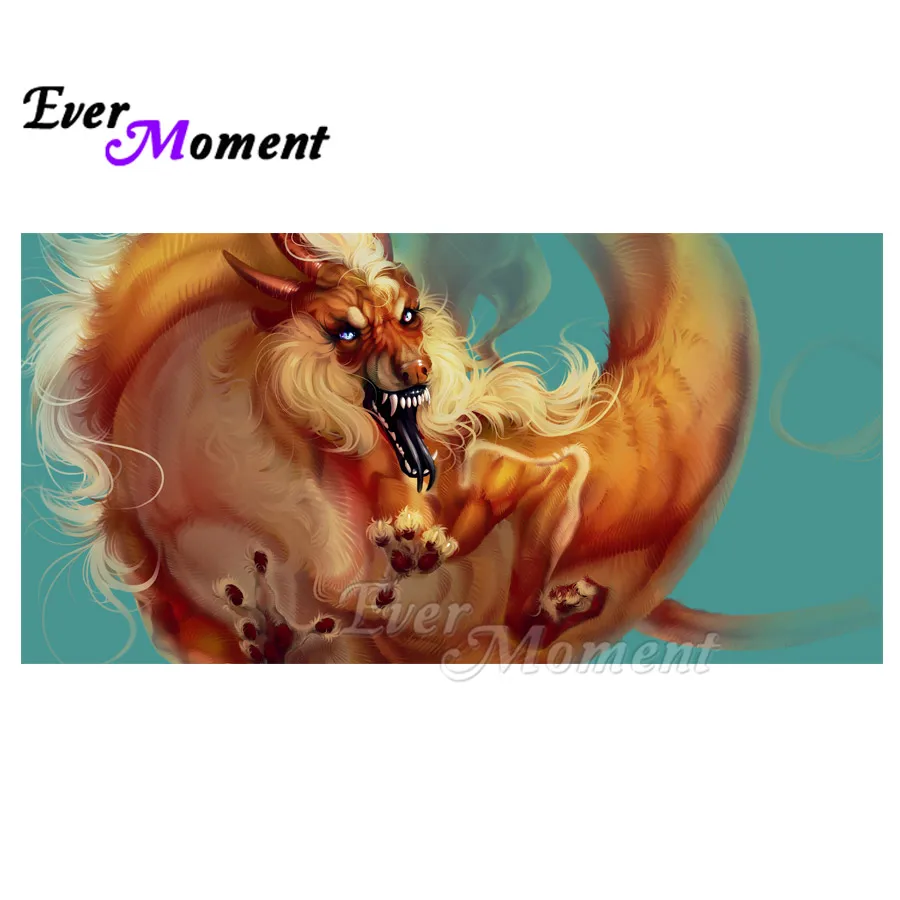 

Ever Moment Diamond Painting Dragon Picture Of Rhinestone 5D DIY Full Square Drill Diamond Embroidery Decoration Home ASF1752