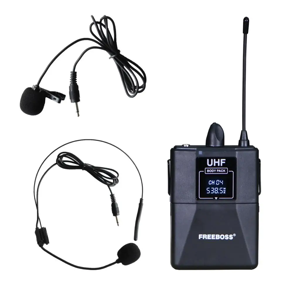 Wireless　with　Microphone　FREEBOSS　UHF　Party　Handheld　and　Channel　Family　FB-U400H2　Church　AliExpress　Microphone　Bodypack　System　of