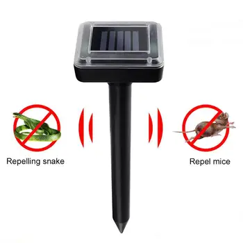 

Ultrasonic Rodent Repeller Outdoor Waterproof Solar Pest Control Repellent for Garden Yard Park