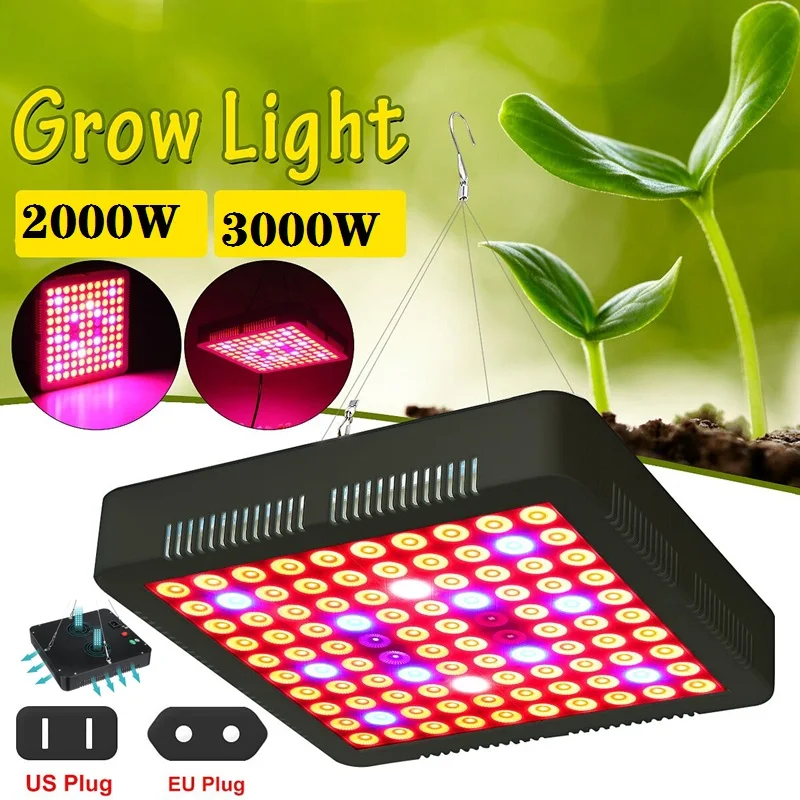 

Smuxi Growing Lamps LED Grow Light 2000W/3000W Full Spectrum Plant Lighting For Plants Flowers Seedling Cultivation US/EU Plug