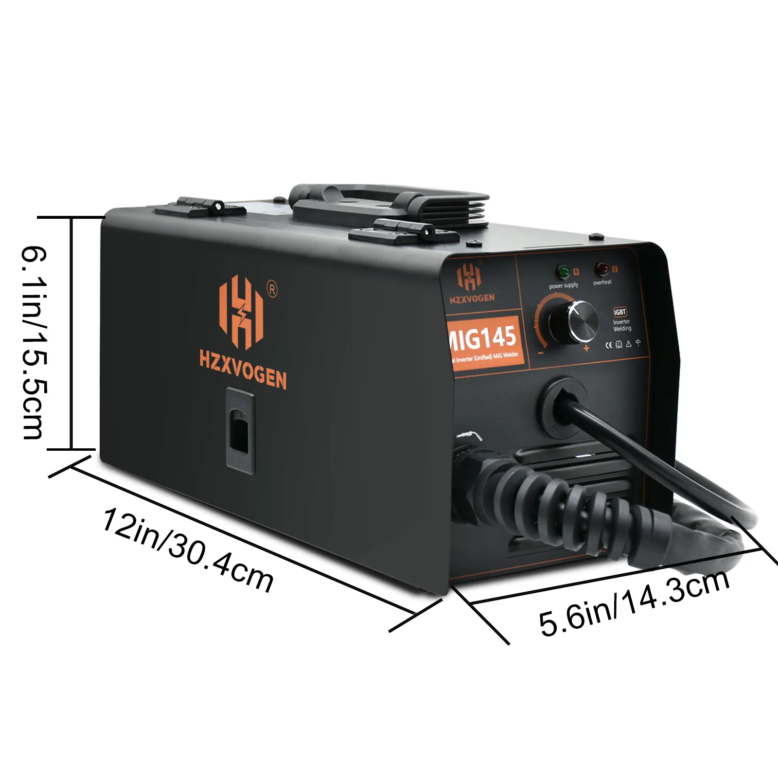 220V MIG145 Semi-automatic Welding Machine 0.8mm Flux Core 0.4-4mm For Gasless Iron Soldering