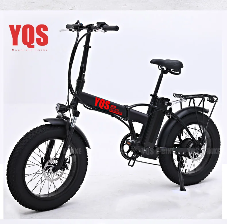 YQS 500 Вт снег горный электровелосипед электрический велосипед 20 Дюймов 4,0 шина электронного велосипеда пляжный велосипед с электроприводом мотоцикл