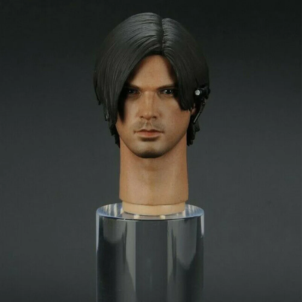 Головка резьбы 1/6 весы мужской ПВХ голова резная Леон Скотт Кеннеди лепить головы