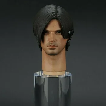 

head carving 1/6 Scale Male PVC Head Carved Leon Scott Kennedy Head Sculpt Head Model for 12'' Man Figure Body Toy Collection