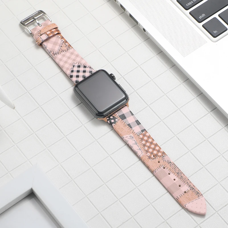Для apple watch сменный ремешок 42 44 мм кожаный для 4 5 38 40 iwatch 3/2/1 Браслет|Ремешки часов| |