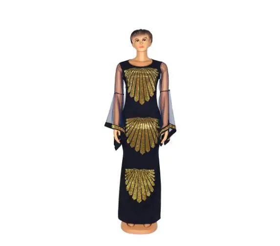 african attire for women 1pcs/lot woman mesh flower muslim dress fashion elastic long africa dress dubai turkeyIslamic Clothing african couple outfits