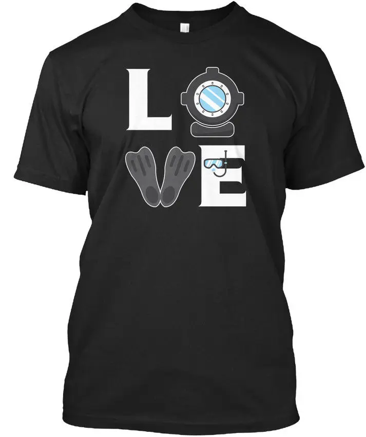 Love Diving/Scuba-футболка элегантная Новое поступление 2019 летняя модная с короткими