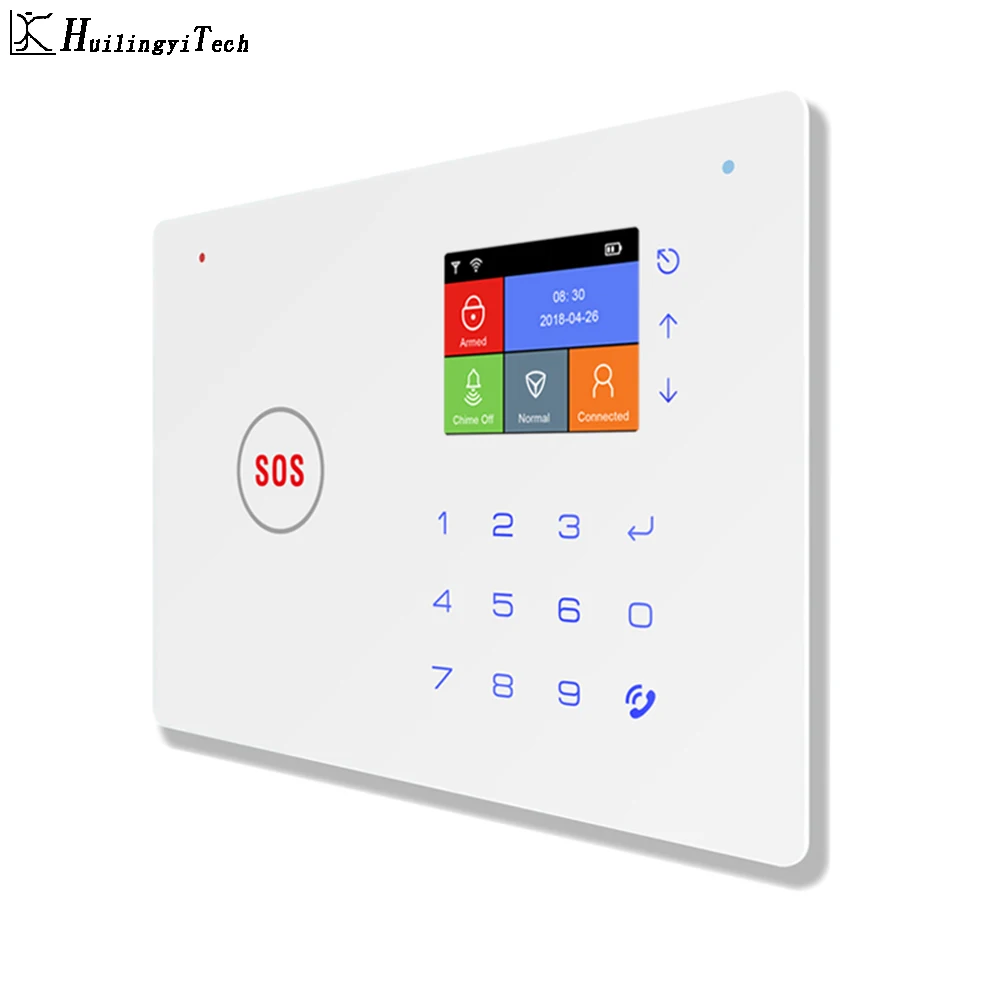 HuilingyiTech система безопасности дома Aalrm WiFi + GSM приложение управление сигнализация