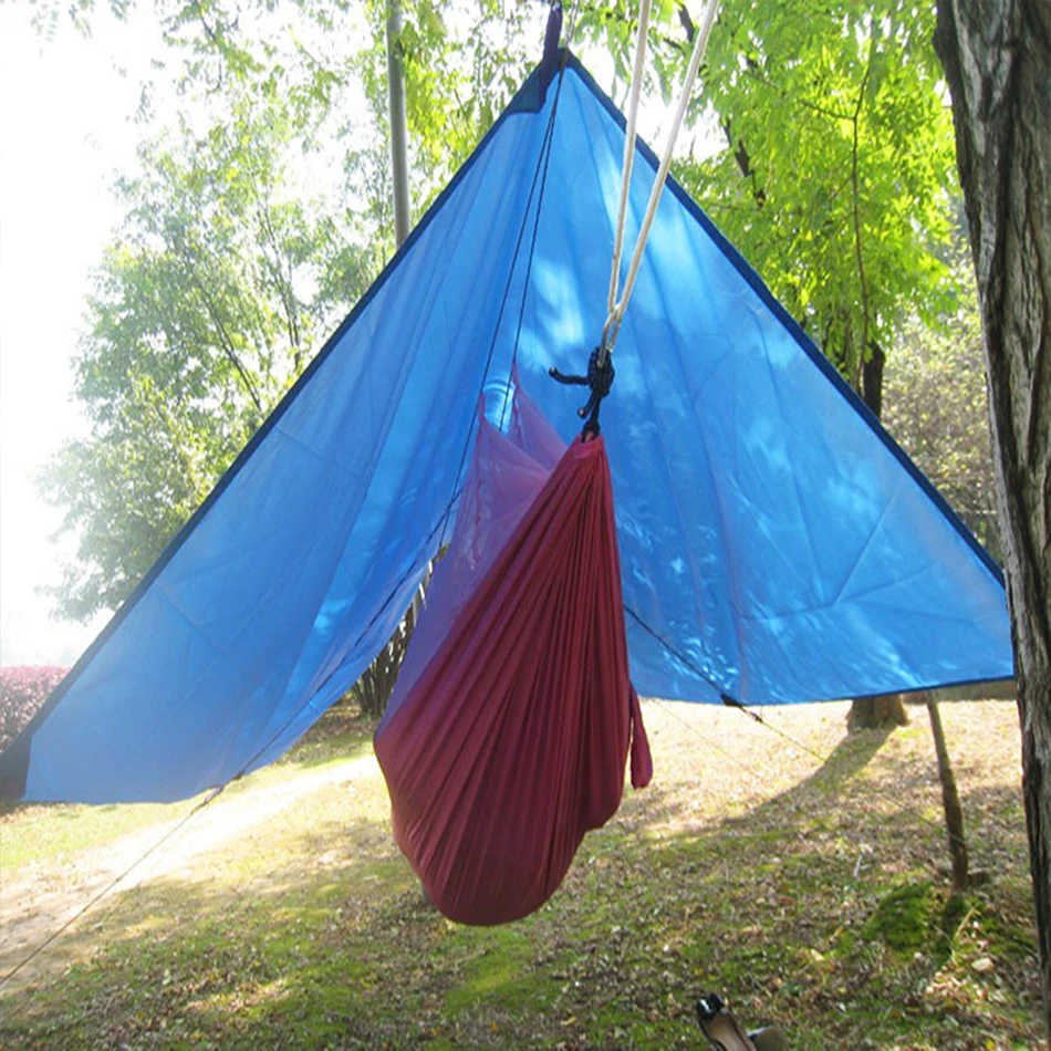 4 in1 Multifunctional Tents Large Camping Tarp Hammock Mini RAIN Fly Tent TARP Footprint for Camping, Hiking and Survival Gear
