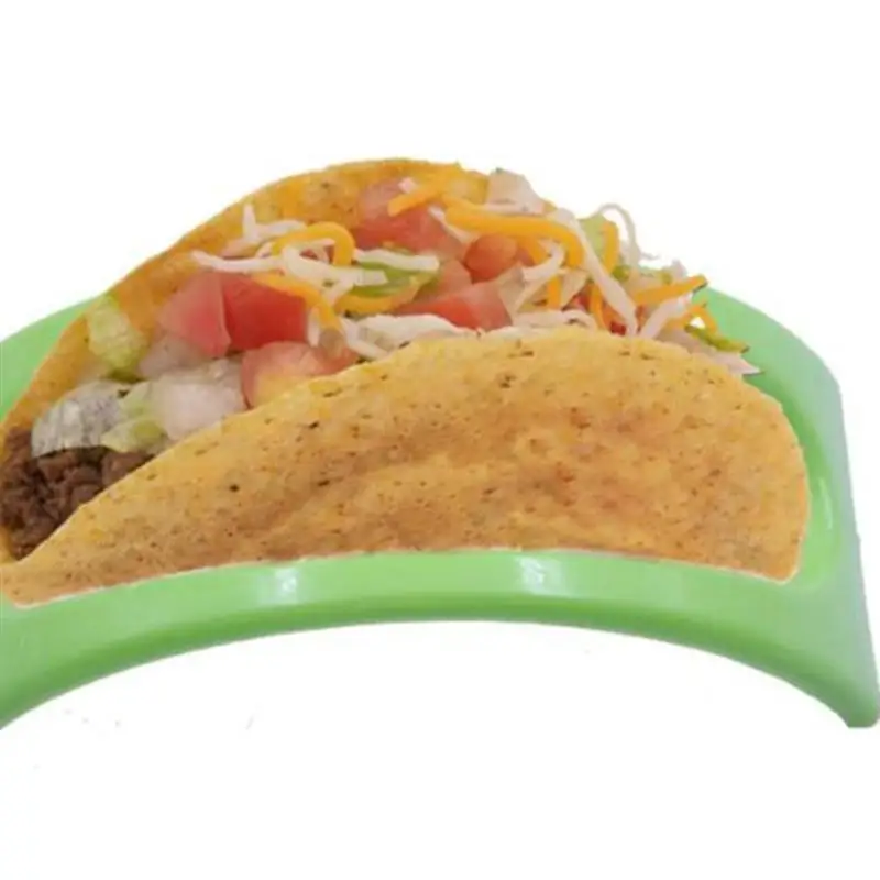 12 шт пластиковая стойка Taco прочная Мексиканская стойка для блинов лоток Taco держатель для дома ресторана кухни(красный+ желтый+ зеленый