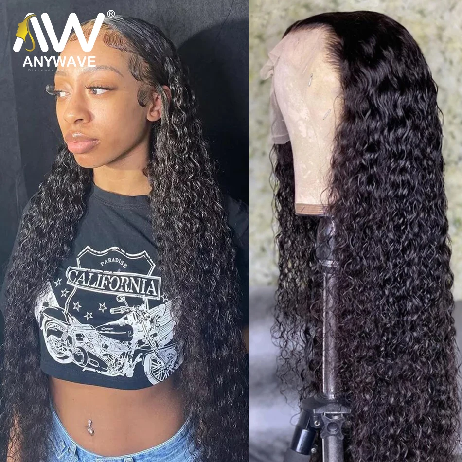 Deep Wave Lace Front Wig Cheap 30 Inch 13x4 13x6 HD Human Hair Wigs For Black Women Wet And Wavy Full Curly Frontal Closure Remy | Шиньоны и