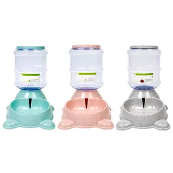

Pet 3.8L Automatic Food Water Dispenser Puppy Kitten Feeder Bowl Dog Cat Drinker Q39B