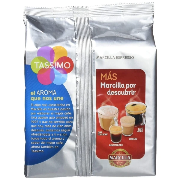 TASSIMO MARCILLA DESCAFEINADO 5 PACK - 80 capsulas