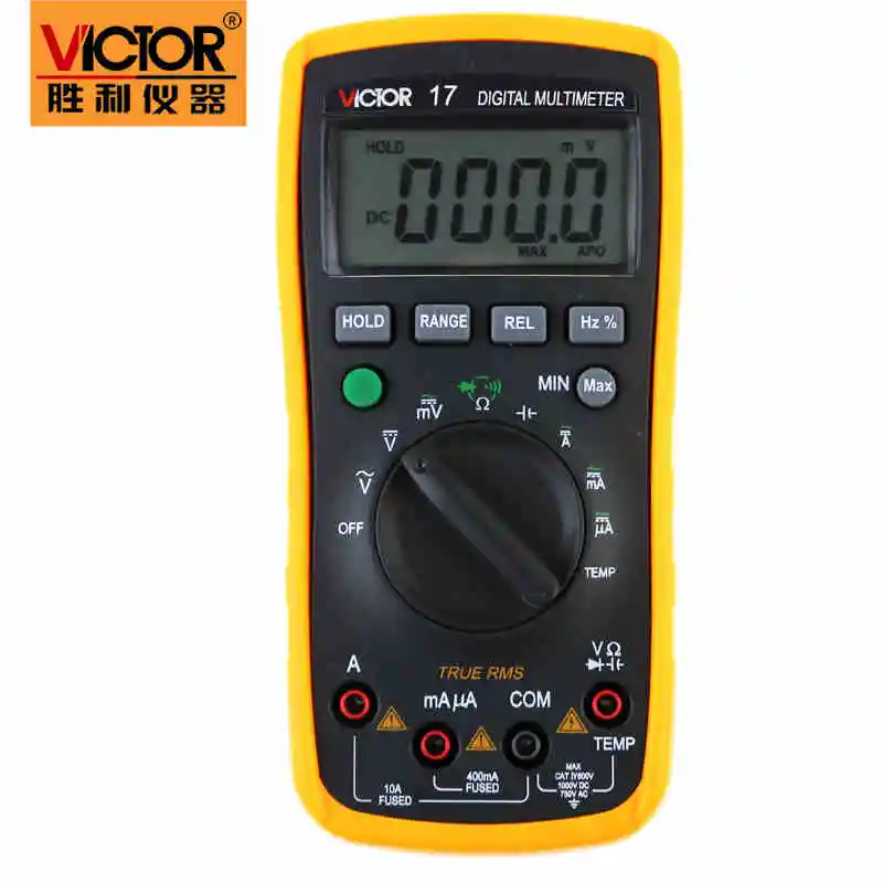 VC17 Цифровой мультиметр ACDC VICTOR 17 мини портативный мультиметр измеренная температура анти-сжигание