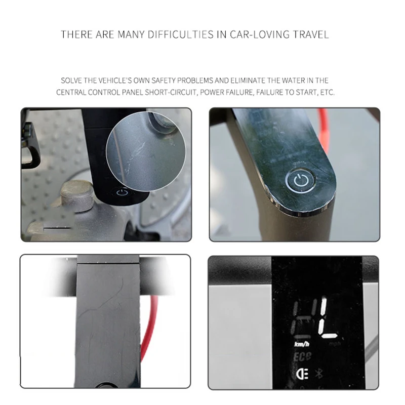 Профессиональные Водонепроницаемые защитные чехлы из силикагеля, панель приборной панели для Xiaomi Mijia Ninebot MaxG30