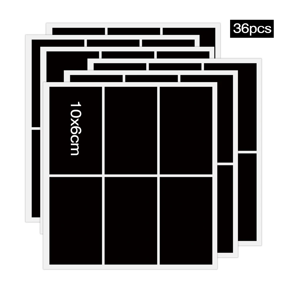 

36pcs/set Jars for Spices Labels Sticker Removable Kitchen Spice Stickers Bottles Organizer Jar Jam Stickers Blackboard Sticker