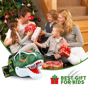 

3 Modes T-Rex Dinosaur LED Headlamp Torch Head Light Kids Toy with Realistic Sound Hiking Reading Head Lamp Kid Gift