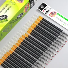 0,5 мм 20 шт./лот ручка заправка подпись в офисе стержни для ручек черные чернила Заправка офисные школьные канцелярские принадлежности