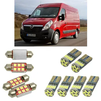 

Interior led Car lights For Opel movano b box bus x62 bulbs for cars License Plate Light 6pc