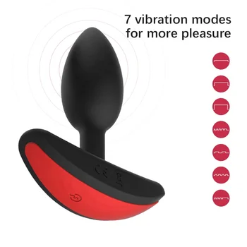 Butt Plug Anal Vibrator für Paare Silikon Dildo 1