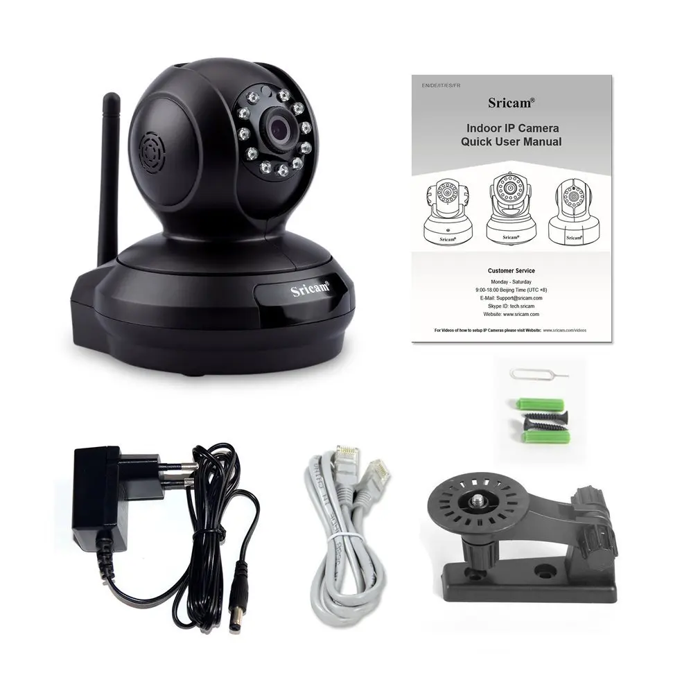

For Sricam Sp019 1080P Hd Surveillance Camera Monitor Night Vision Wifi Indoor Ip Security Camera P2P Ptz Support Tf Card