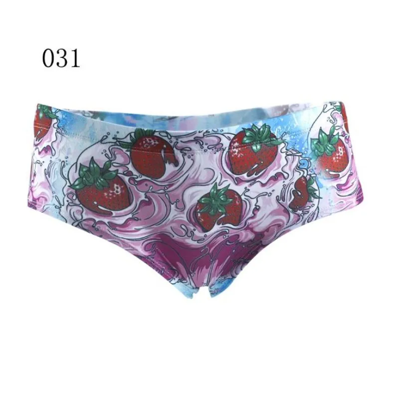 Женские блестящие трусики-стринги нижнее белье трусики Симпатичные Клубничные