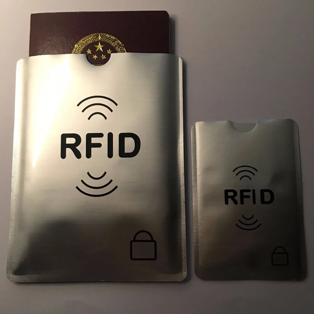 Шт. 20 + 3 шт. RFID blocker Печатный алюминиевый рукав cardsheild защищенная ID карта защита от кражи Кредитная карта щит 3 паспорта держатель