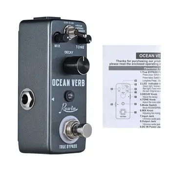 

Rowin Ocean Verb Digital Reverb Guitar Effect Pedal 3 Modes ROOM/ SPRING/ SHIMMER Aluminum Alloy True Bypass guitar accessories