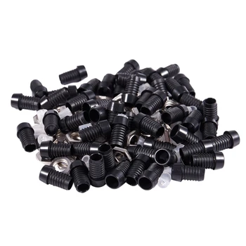 

Metal Nut LED Mounting Holder Panel w m 50 Pieces Black