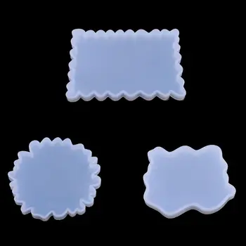 

UV Resin Crystal Epoxy Molds DIY Irregular Coaster Mould Crafts Making F3MF