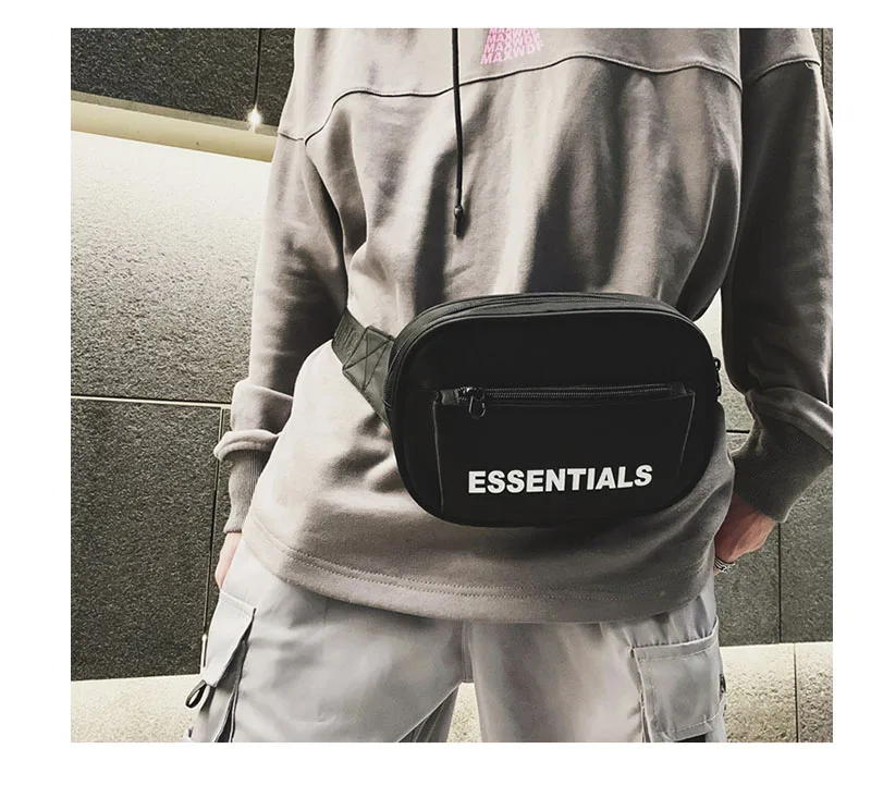 Брезентовый мужской ремень, сумка унисекс, поясная сумка, трендовые хип-хоп поясные сумки, мужская повседневная нагрудная сумка, дорожная сумка, Мужская маленькая сумка через плечо