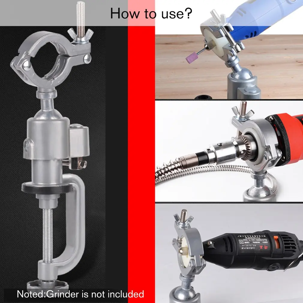 360 градусов универсальная настольная скамья тиски зажим на круглой головке зажим тиски для электрической дрели скамья винтовой зажим шлифовальный инструмент держатель