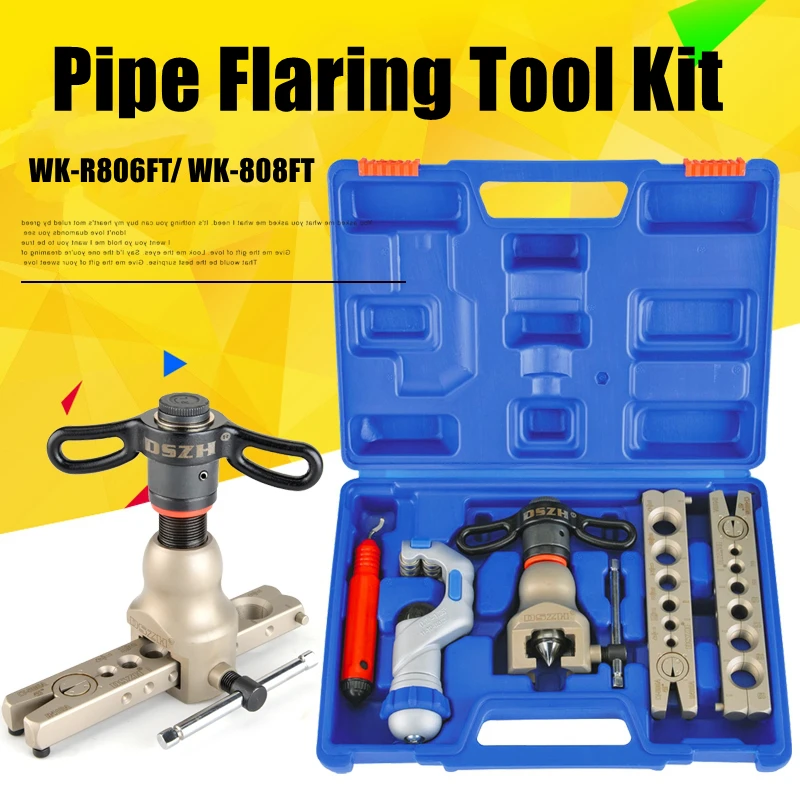 Swaging/ Flaring Tool Kit 45 Degree Brake Line Tubing Copper W/Tube Cutter