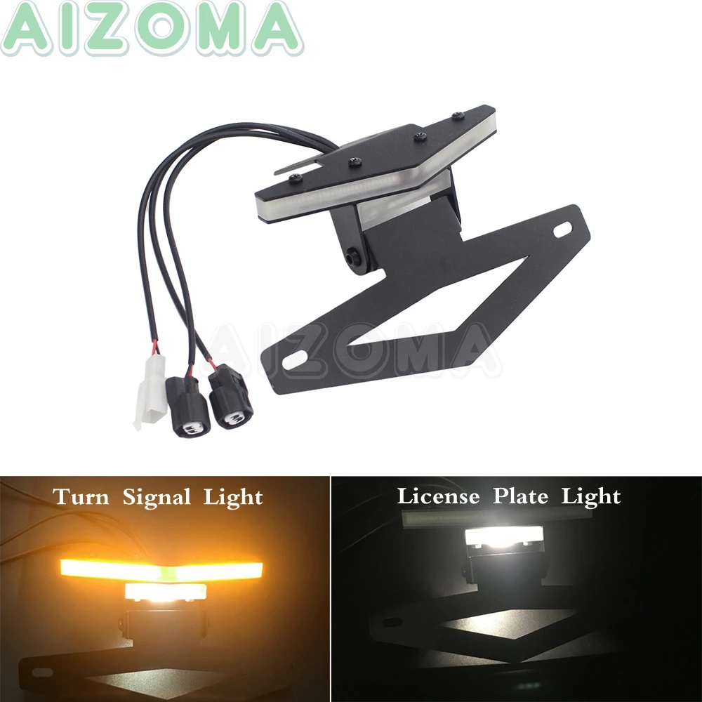 สำหรับ Kawasaki Ninja 636 ZX6R ZX10R Stealth Fender Eliminator LED ไฟท้ายเบรคสัญญาณ W/แผ่น