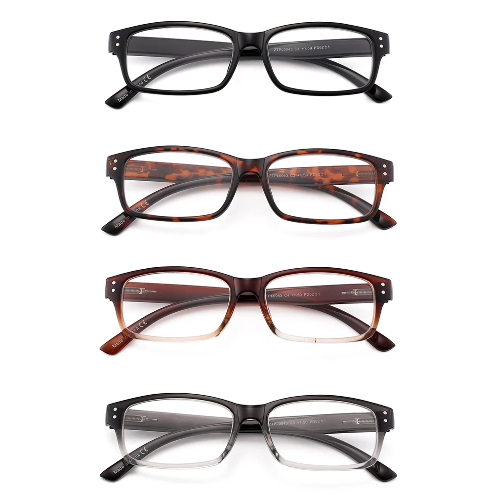 JM Vintage Square Reading Glasses Spring Hinge for Women Men Magnifier Presbyopic Diopter reading glasses presbyopic glasses