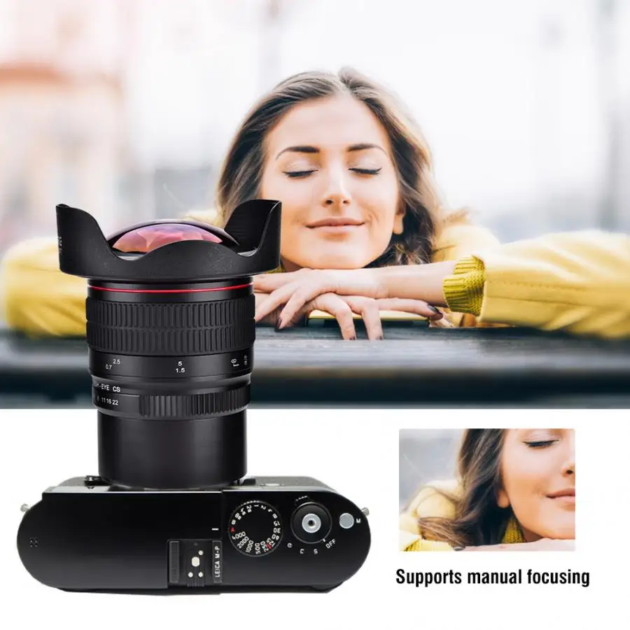 Объектив камеры Meike 8 мм F3.5 ручной фокус широкоугольный фотообъектив рыбий глаз для sony крепление для M4/3 крепление для Fujifilm опционально