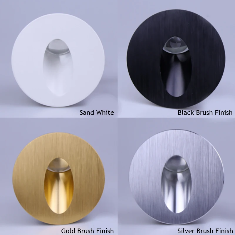 Wall Sconce Lamps Embedded with Mounting Box Round Nightlight AC85-265V/DC12V